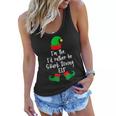 Im The Id Rather Be Shark Diving Elf Diver Xmas Women Flowy Tank