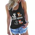 Ironic Fox Squad Nature Forest Animal Gift Graphic Design Printed Casual Daily Basic Women Flowy Tank