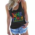 Juneteenth Free-Ish Since 1865 African Color Tshirt Women Flowy Tank