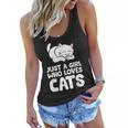 Just A Girl Who Loves Cats Women Flowy Tank