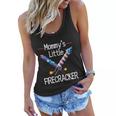 Kids Mommys Little Firecracker Cute 4Th Of July Toddlers Kids Women Flowy Tank