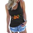 Love Halloween With Pumpkin Skull And Finished By Love Word Women Flowy Tank