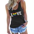 Love Heart Lgbt Gay Pride Lesbian Bisexual Ally Quote Women Flowy Tank