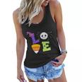 Love Witch Hat Halloween Quote Women Flowy Tank