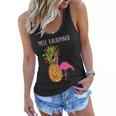 Mele Kalikimaka Flamingo Christmas Tshirt Women Flowy Tank