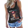 Merry 4Th Of Happy Uh Uh You Know The Thing Funny 4 July V2 Women Flowy Tank