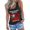 Military Daughter Freedom Memorial Day Funny Gift Women Flowy Tank