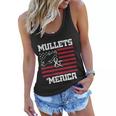 Mullets And Merica Eagle American Flag Fourth 4Th Of July Great Gift Women Flowy Tank