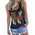 Native American Flag Feathers And Arrows Women Flowy Tank