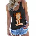 Orange Man Good Actually Women Flowy Tank