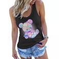 Pastel Kawaii Cute Goth Punk Teddy Bear Women Flowy Tank