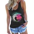 Retro Surfer Shark Wave Women Flowy Tank