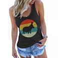 Retro Vintage Hippopotamus V2 Women Flowy Tank