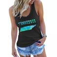 Tennessee Map Colorful Isolated Tennessee State Map In Watercolor United States Women Flowy Tank