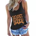 Trick Or Treat Halloween Quote Women Flowy Tank