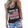 Trump 45 Find Your Safe Place Snowflake Tshirt Women Flowy Tank