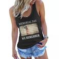 We Remember Funny Gift Salute Military Memorial Day Cute Gift Women Flowy Tank