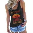 Will Trade Sister For Candy Halloween Quote Women Flowy Tank