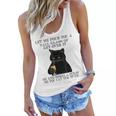 Black Cat Let Me Pour You A Tall Glass Of Get Over It Gifts V2 Women Flowy Tank