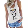 Kids 6 Year Old Gifts Cute Panda Birthday Girl 6Th Birthday Funny Women Flowy Tank