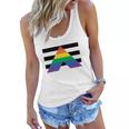 Straight Ally Lgbtq Support Tshirt Women Flowy Tank