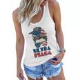 Ultra Maga Hair Bun Woman Women Flowy Tank