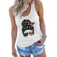 Ultra Maga Usa Female Bun Women Flowy Tank