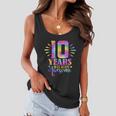 10 Years Of Being Awesome 10Th Birthday Girl Women Flowy Tank