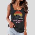 Trucker Truckers Wife Retro Truck Driver Women Flowy Tank