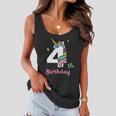 4Th Birthday Unicorn Four Unicorn Birthday Unicorn Birthday Women Flowy Tank