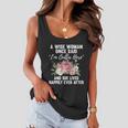 A Wise Woman Once Said Im Outta Here Funny Retirement Gift Cool Gift Women Flowy Tank