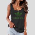 Addicted Weed Logo Women Flowy Tank