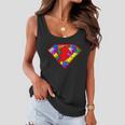 Autism Superhero Puzzle Crest Tshirt Women Flowy Tank