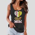 Ball Mom Baseball Softball Mothers Gift Women Flowy Tank
