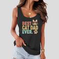 Best Cat Dad Ever Vintage Colors Tshirt Women Flowy Tank