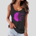 Breast Cancer Awareness Sunflower Quote Tshirt Women Flowy Tank