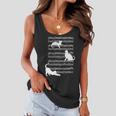 Cat Music Note Sheet Women Flowy Tank