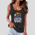 Christian Ally Inclusive Pride Clergy This Pastor Loves You Women Flowy Tank