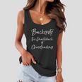 Cute Quote Cheer Backspots The Quarterback Of Cheerleading Meaningful Gift Women Flowy Tank