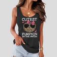 Cutest Pumpkin In The Patch Funny Halloween Cute Girls Kids Women Flowy Tank
