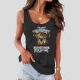 Deer Gift Not Always Thinking About Hunting Sometimes Fishing Gift Women Flowy Tank