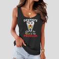 Dentist Root Canal Problem Quote Funny Pun Humor Women Flowy Tank