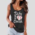 Dibs On The Coach Funny Baseball Heart Cute Mothers Day Tshirt Women Flowy Tank