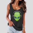 Dj Alien Headphones Tshirt Women Flowy Tank