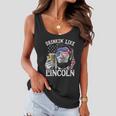 Drinking Like Lincoln 4Th Of July Men Abraham Merica Flag Women Flowy Tank