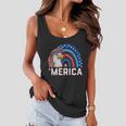 Eagle Mullet 4Th Of July Rainbow Usa American Flag Merica Gift Women Flowy Tank