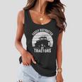 Easily Distracted By Tractors Farmer Tractor Funny Farming Tshirt Women Flowy Tank