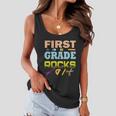 First Grade Rocks Funny School Student Teachers Graphics Plus Size Shirt Women Flowy Tank