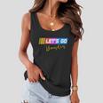 Fjb Lets Go Brandon Anti Biden Chant Racing Logo Tshirt Women Flowy Tank