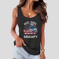 Flag Vintage Reel Cool Grampy Fishing For 4Th Of July Women Flowy Tank